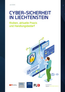 Cover der Studie "Cybersicherheit in Liechtenstein"